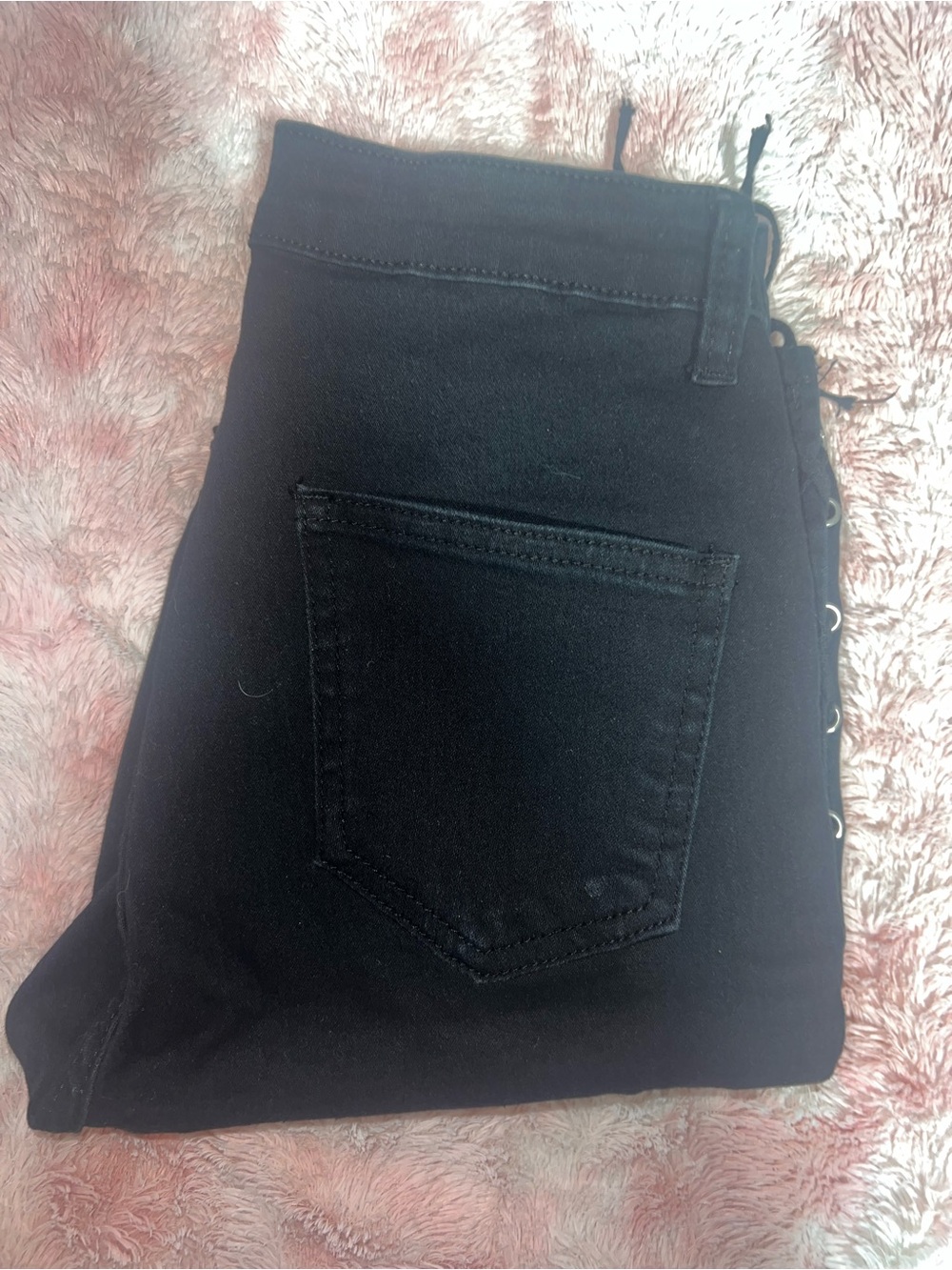 High waisted cross cross lace pants - Picture 3 of 3